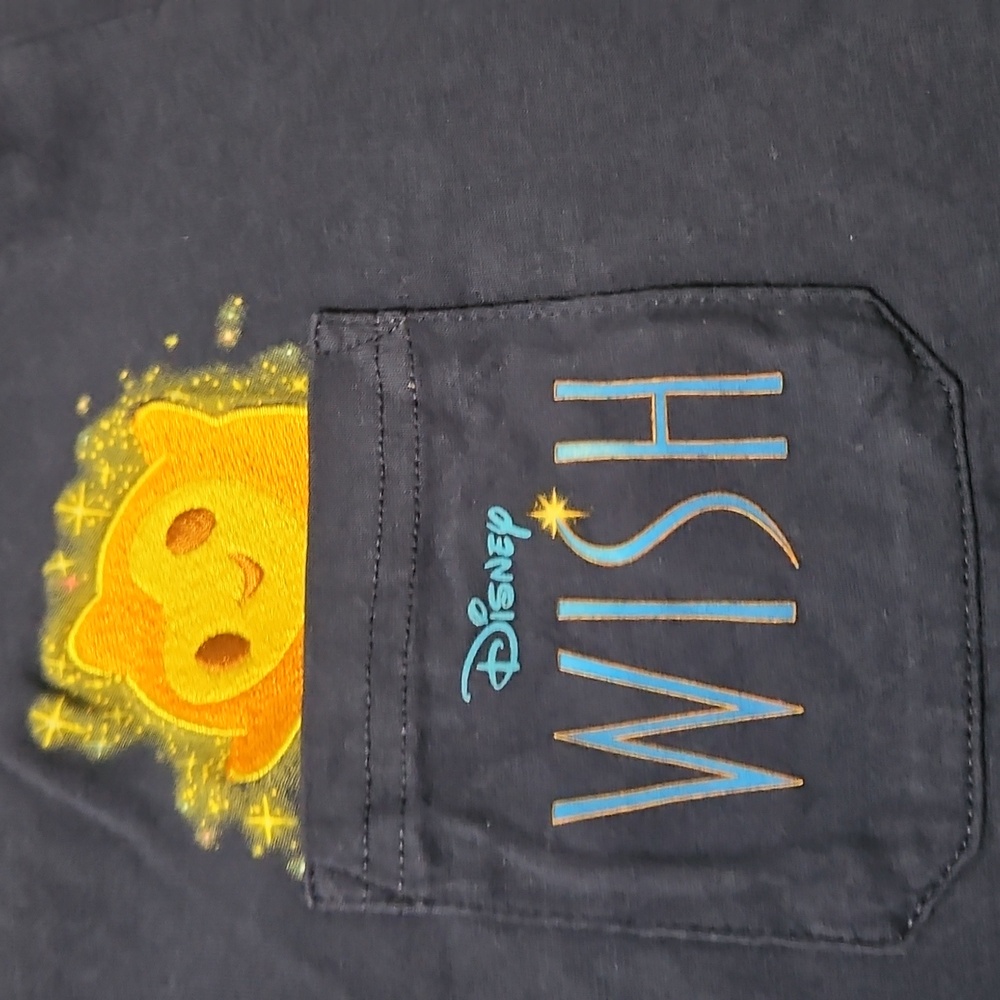 Disney Wish Womens Navy Blue T-Shirt - Picture 2 of 5